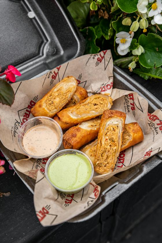 BBQ Chicken Egg Rolls